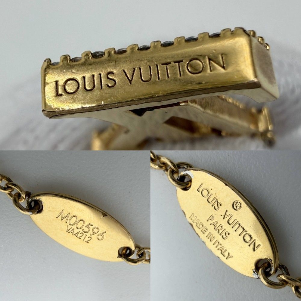 Louis Vuitton Necklace LV Iconic Pendant with Adjuster Star Rhinestone Gold — view 4