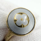 Louis Vuitton Ring LV Paris Confetti M Gray Gold — view 6