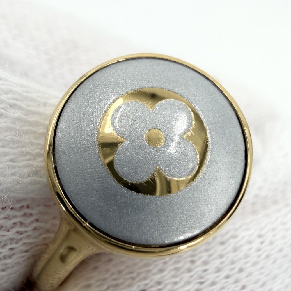 Louis Vuitton Ring LV Paris Confetti M Gray Gold — view 6