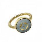 Louis Vuitton Ring LV Paris Confetti M Gray Gold