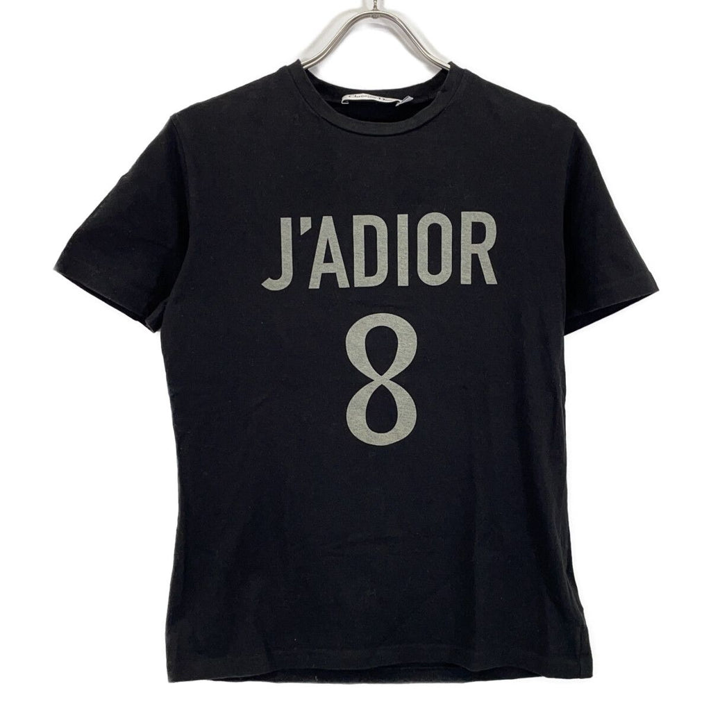 Dior Logo Crew Neck Linen Blend Short Sleeve T-Shirt XS