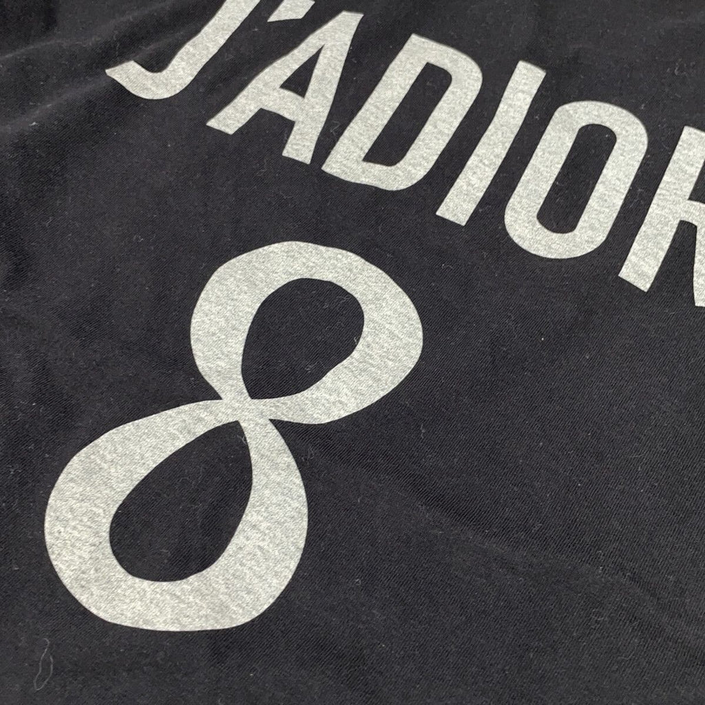 Dior Logo Crew Neck Linen Blend Short Sleeve T-Shirt XS — view 8