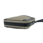 Gucci Diamante Leather Shoulder Bag Crossbody Pochette Cross Beige Black