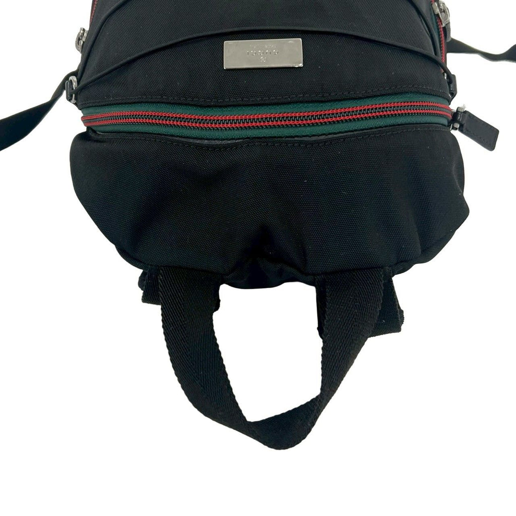 Gucci Sherry Line Logo Nylon Backpack Mini Black — view 4