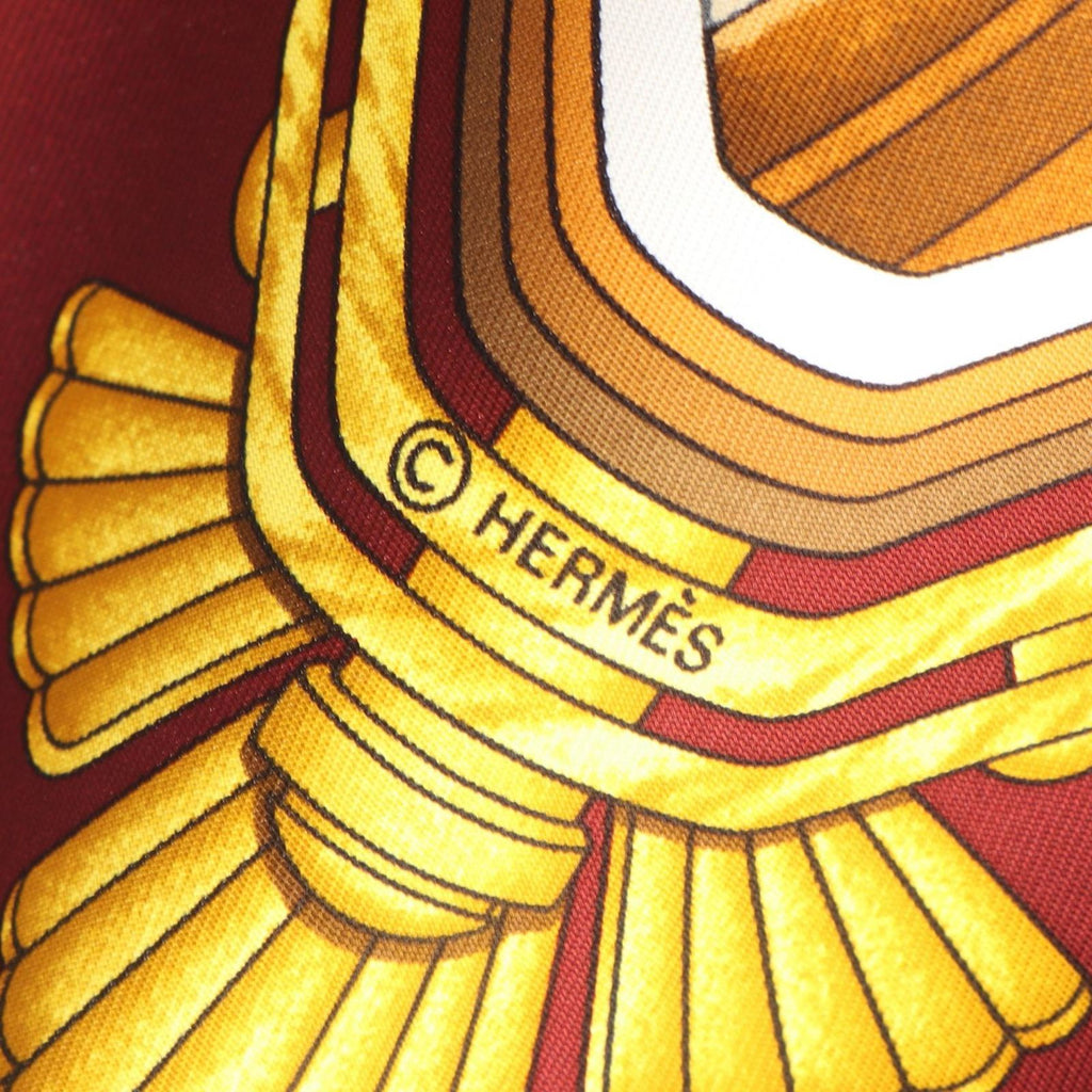Hermes Scarf Carre 90 Stchristophe Et L'enfant Jesus Automobile Silk