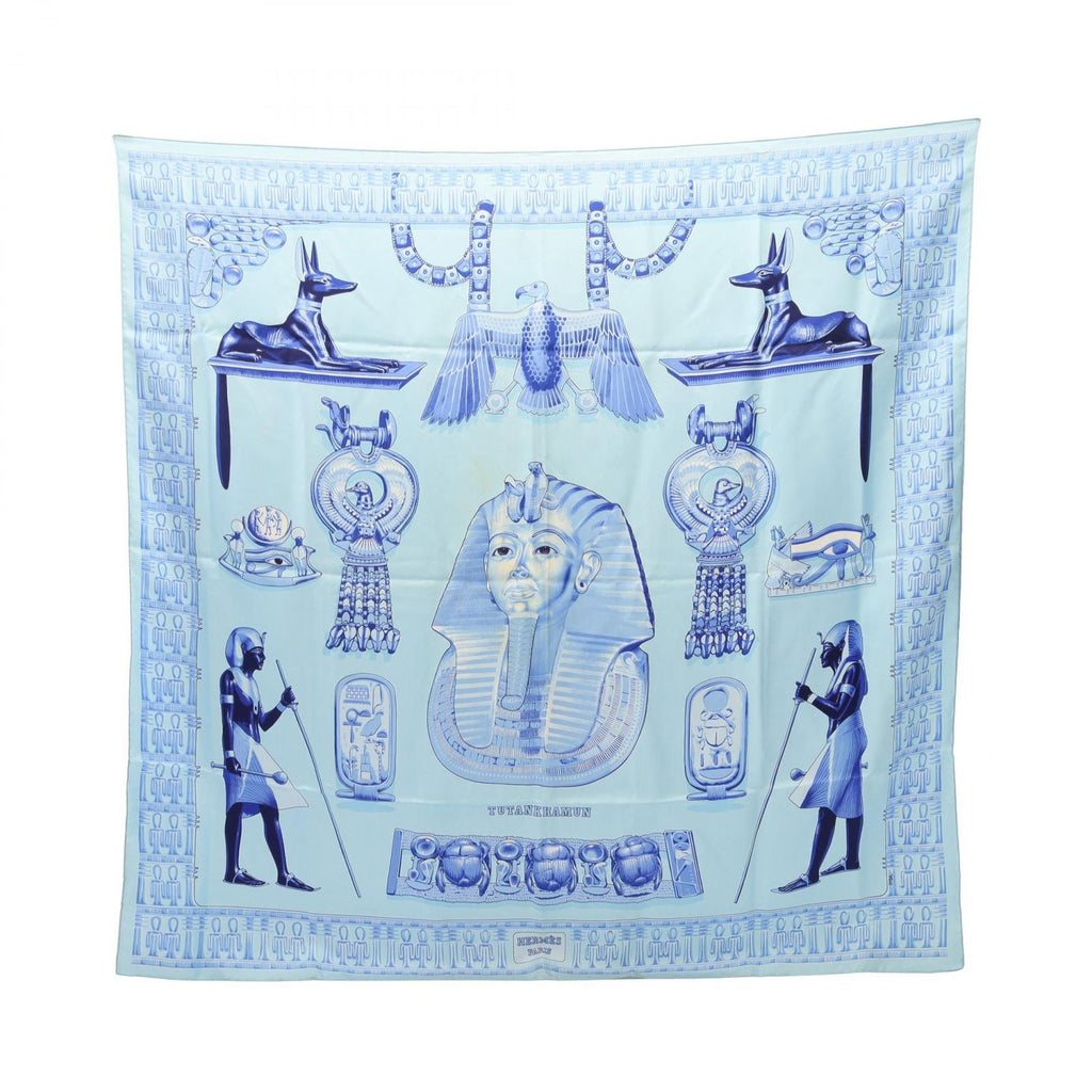 Hermes Scarf Carre 90 Tutankhamun Silk