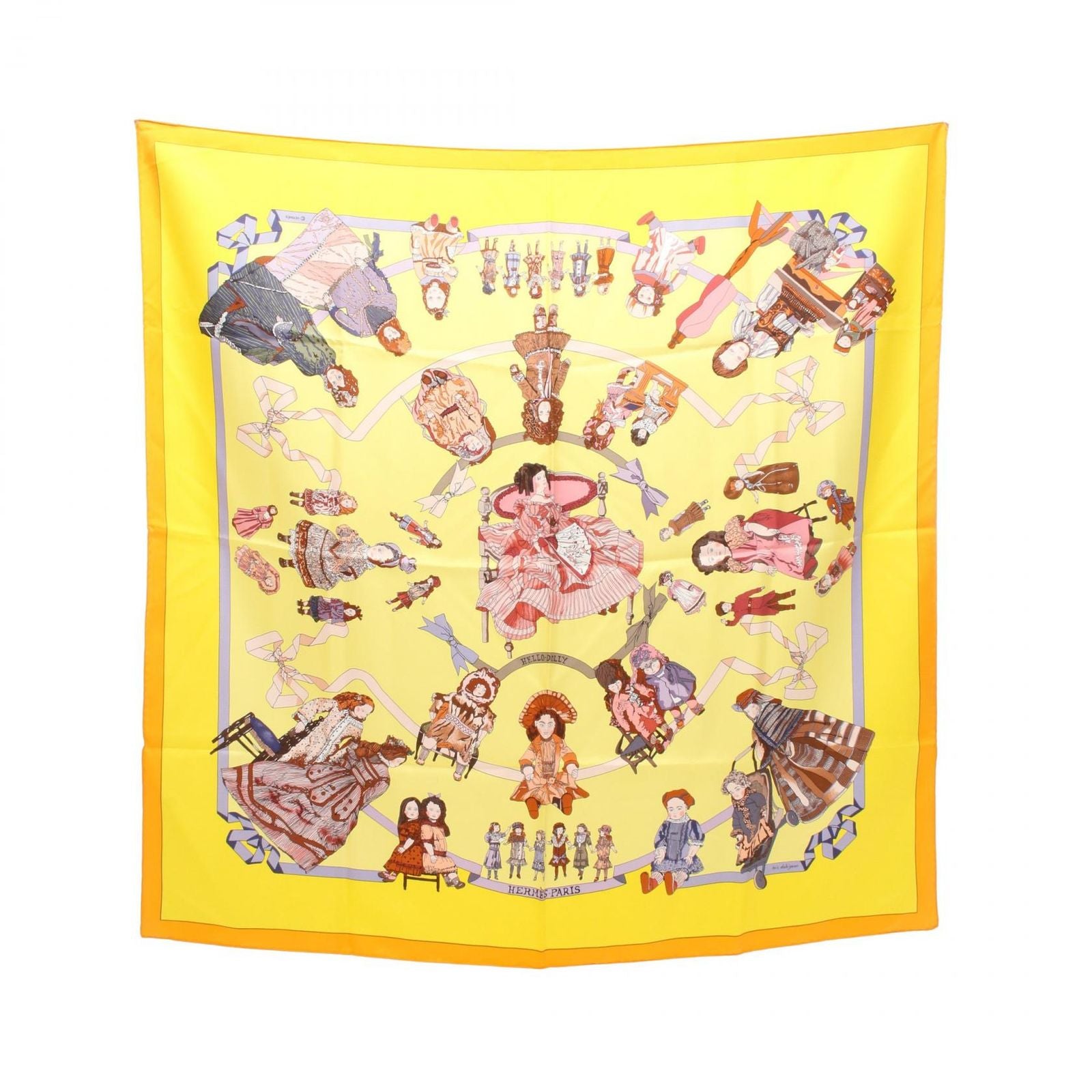 Hermes Scarf Carre 90 Hello Dolly Silk