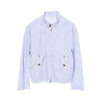 Hermes Chaine D'ancre Striped Zip Up Jacket