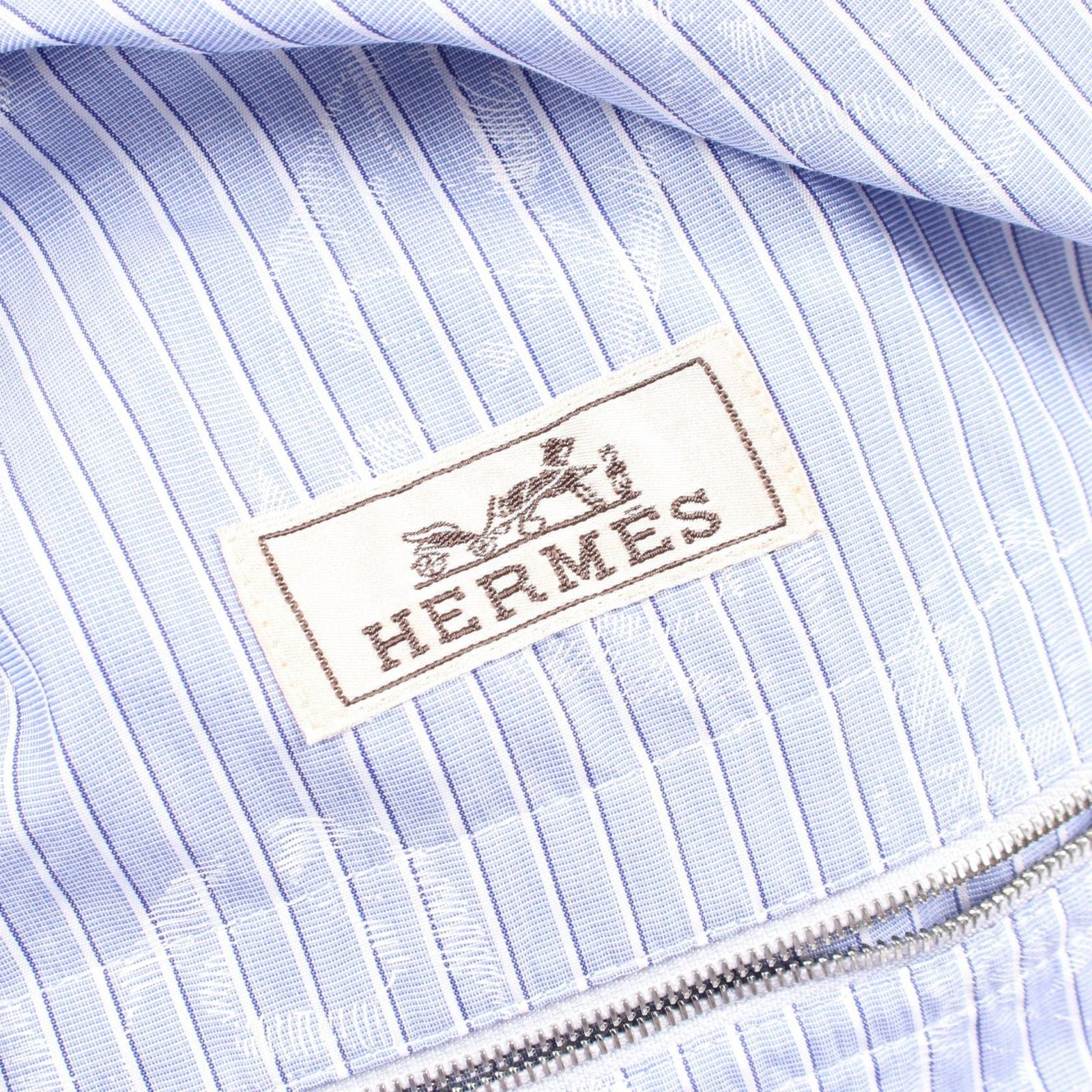 Hermes Chaine D'ancre Striped Zip Up Jacket — view 3