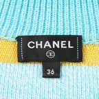 Chanel Dress CC Logo Border Cotton Fabric — view 3