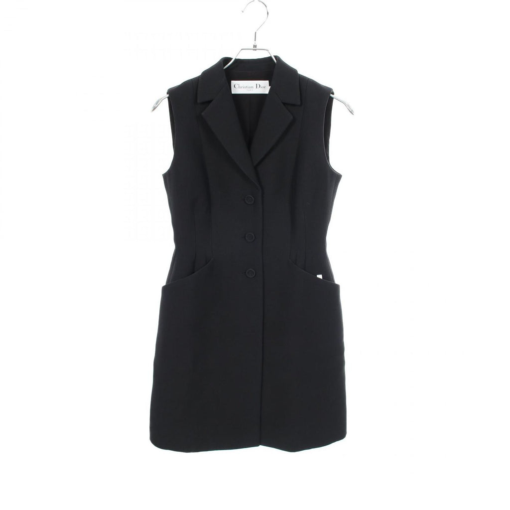 Dior Vest Long Wool Silk Gilet