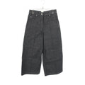 Hermes Denim Pants Clou de Selle Series Button Black Cotton