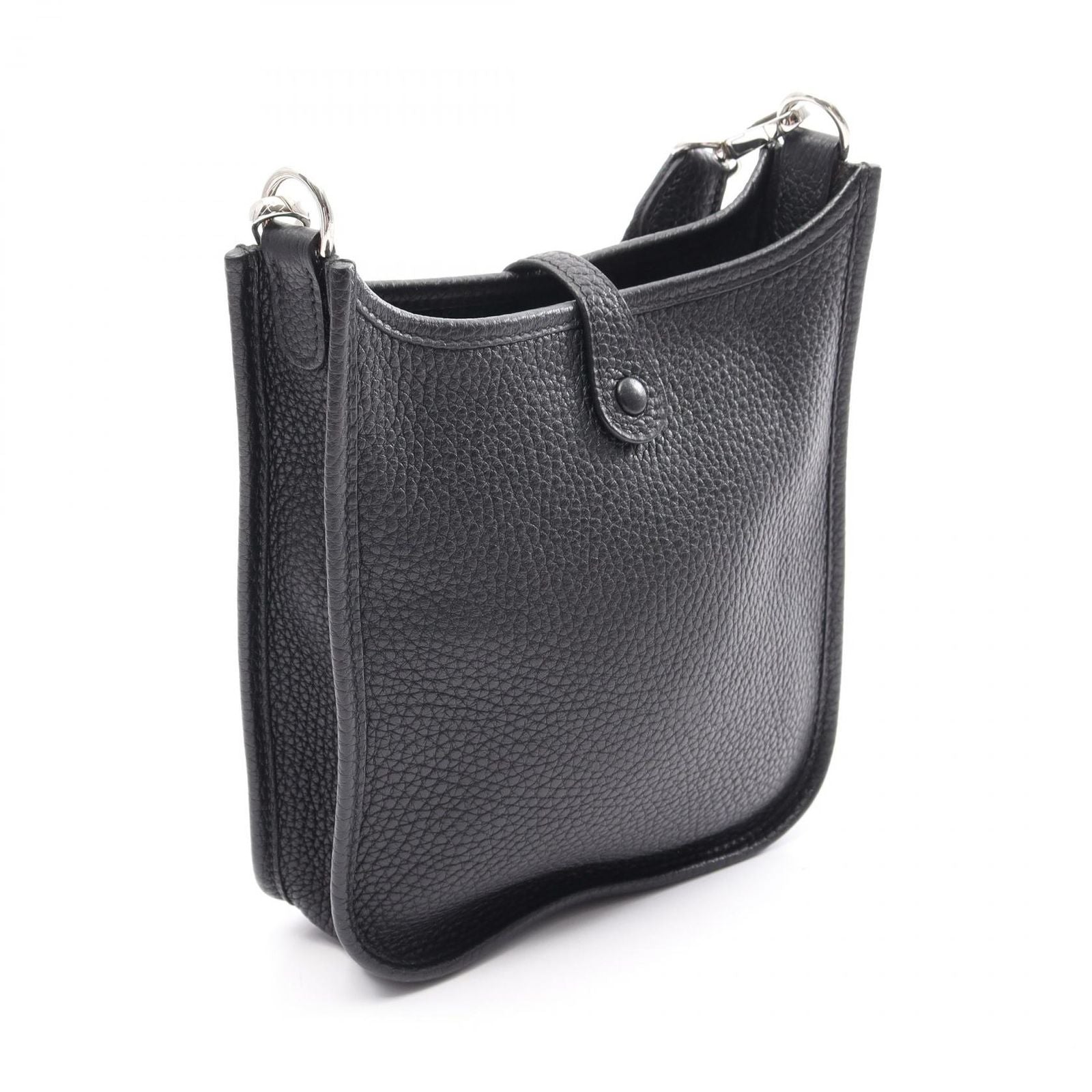 Hermes Shoulder Bag Evelyne Amazon TPM Black Leather — view 2