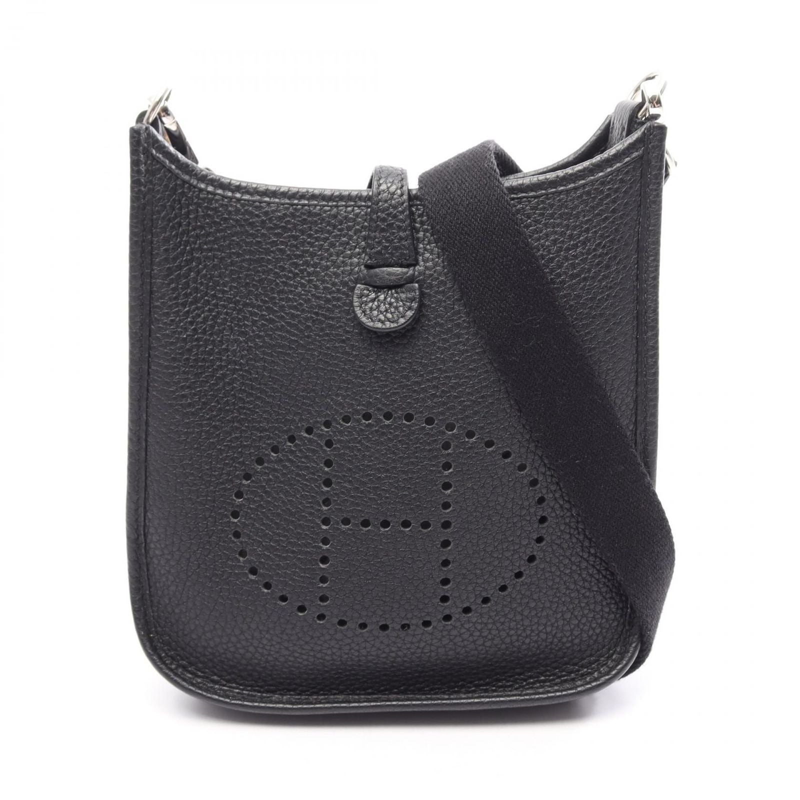 Hermes Shoulder Bag Evelyne Amazon TPM Black Leather