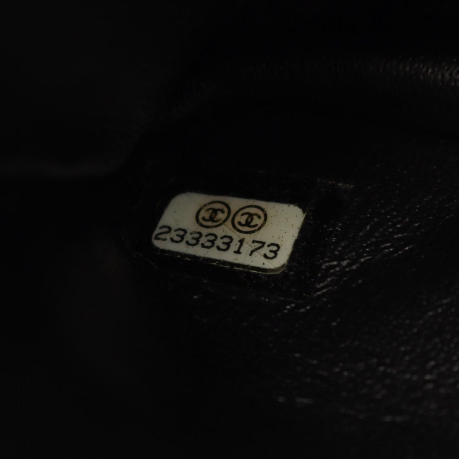 Chanel Shoulder Bag 2.55 Quilted Stitch Double Flap Black Caviar Leather Chain — view 5