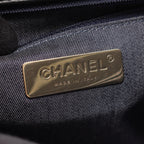 Chanel Shoulder Bag CC Logo Black Lambskin CC Small Flap Chain — view 4