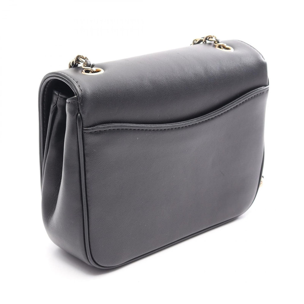 Chanel Shoulder Bag CC Logo Black Lambskin CC Small Flap Chain — view 2
