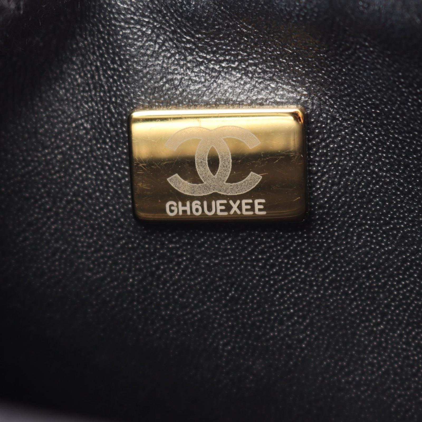 Chanel Shoulder Bag 2.55 Mini Quilted Black Calf Chain — view 5