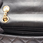 Chanel Shoulder Bag 2.55 Mini Quilted Black Calf Chain — view 7