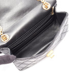 Chanel Shoulder Bag 2.55 Mini Quilted Black Calf Chain — view 3