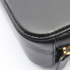 Chanel Shoulder Bag Quilted Vanity 2-Way Black Leather CC Logo Chain — view 7