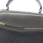 Chanel Shoulder Bag Quilted Vanity 2-Way Black Leather CC Logo Chain — view 8
