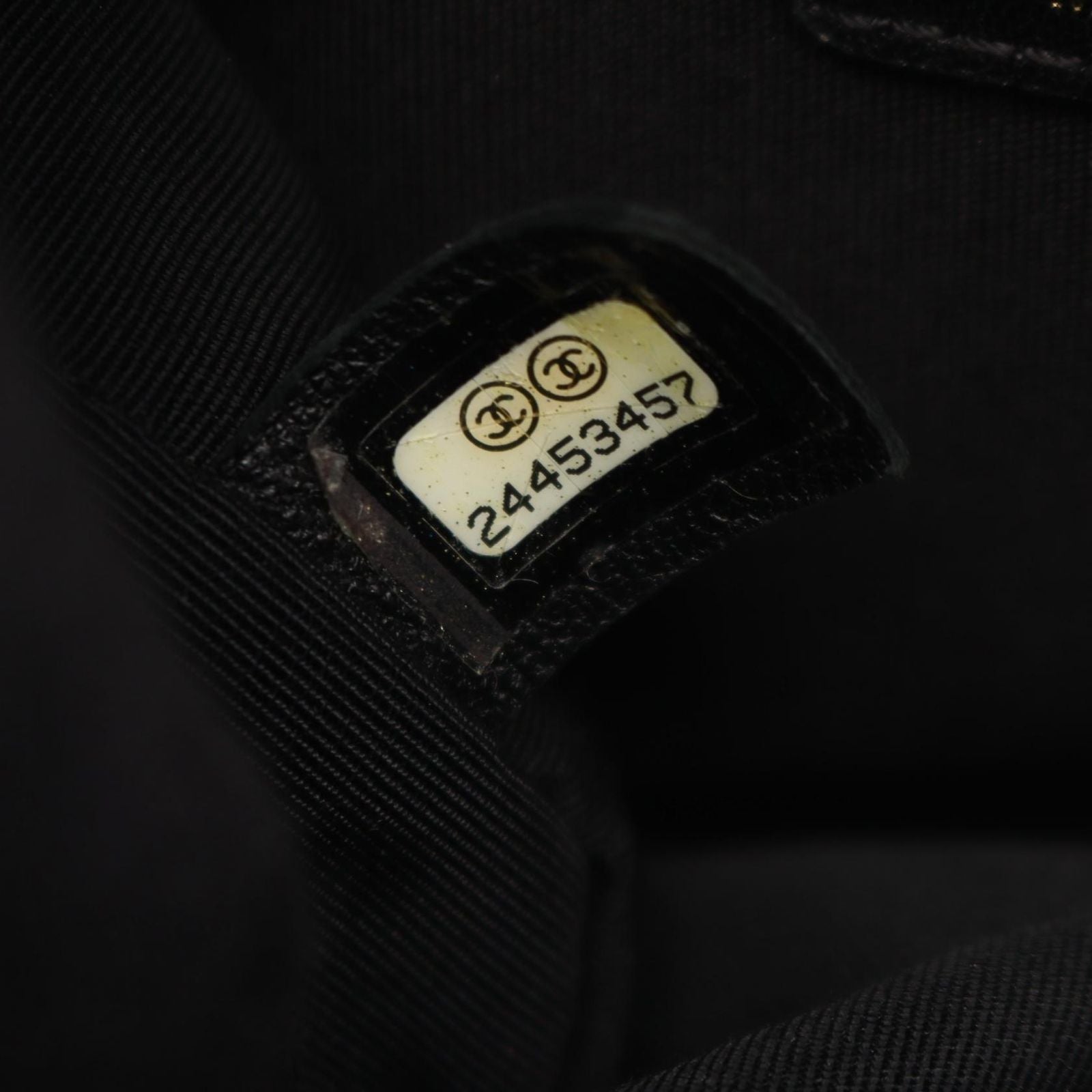 Chanel Shoulder Bag Mademoiselle Stitch Top Handle 2-Way Black Leather Chain — view 5