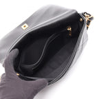 Chanel Shoulder Bag Quilted Black Leather Chain — view 3