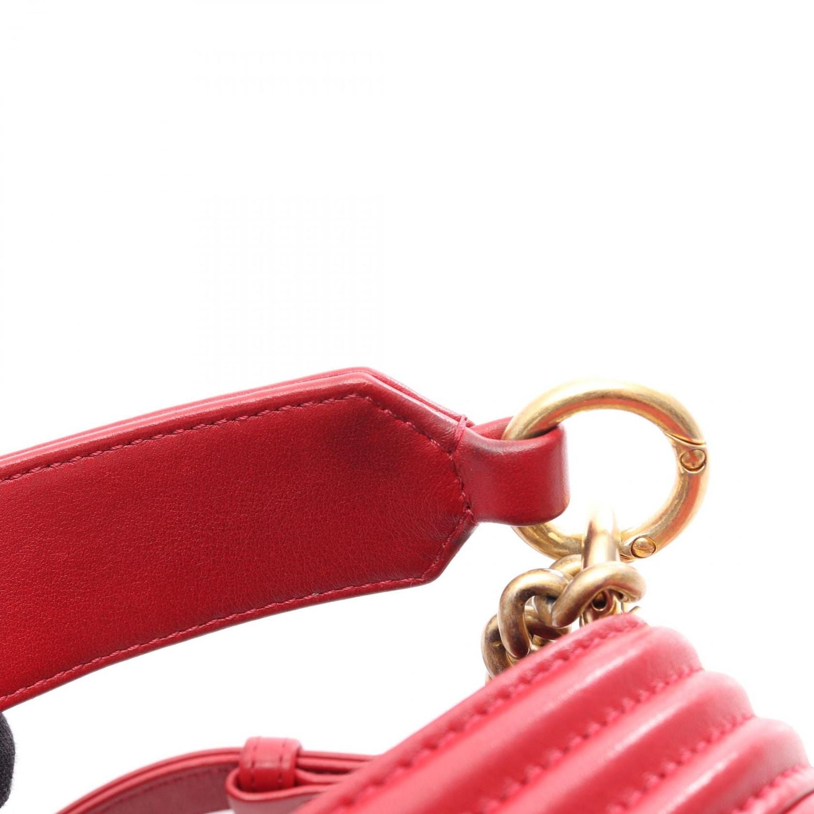 Chanel Shoulder Bag Boy 2-Way Red Lambskin Boy Small — view 9