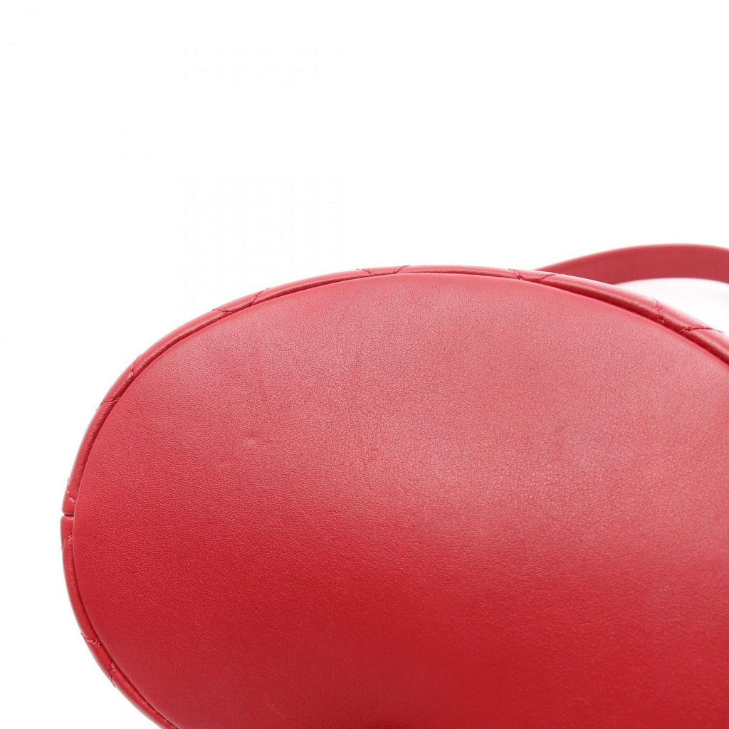 Chanel Shoulder Bag Boy 2-Way Red Lambskin Boy Small — view 7