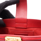 Chanel Shoulder Bag Boy 2-Way Red Lambskin Boy Small — view 6