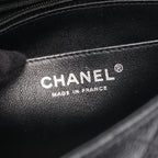 Chanel Shoulder Bag Mini Quilted Black Caviar Leather Chain — view 4