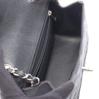 Chanel Shoulder Bag Mini Quilted Black Caviar Leather Chain — view 3