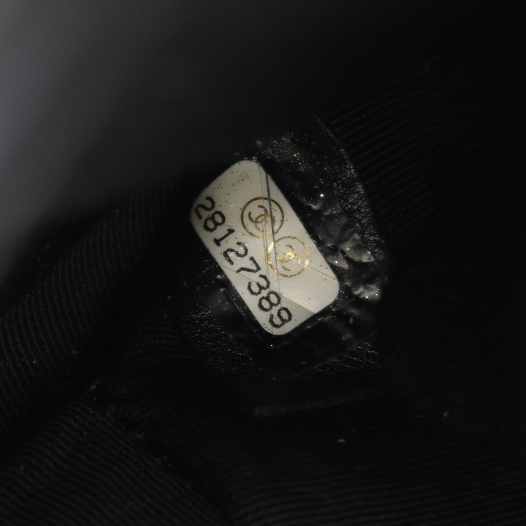Chanel Shoulder Bag Quilted 2-Way Black Leather Caviar Small Chain — view 5