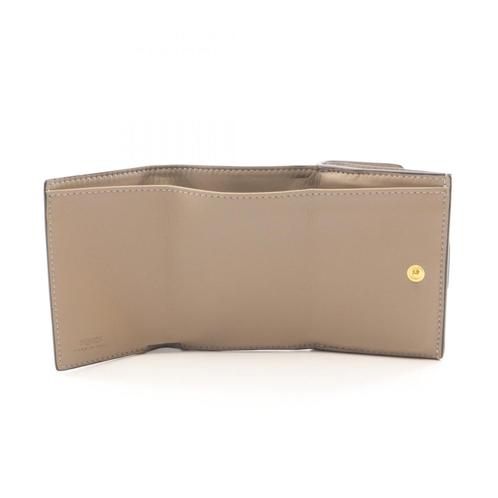 Fendi Trifold Wallet Baguette FF Logo Leather — view 3