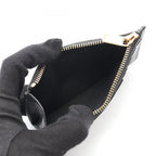 Saint Laurent Paris Coin Case Fragment Zip Pouch Leather Card — view 3