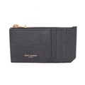 Saint Laurent Paris Coin Case Fragment Zip Pouch Leather Card