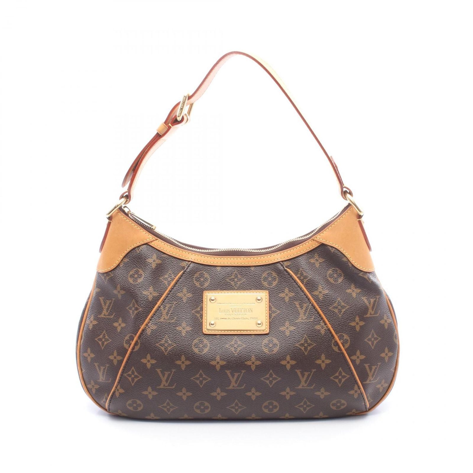 Louis Vuitton Shoulder Bag Thames GM Canvas Leather