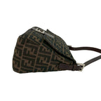 Fendi Mamma Bucket Zucca FF Pattern Canvas Leather Shoulder Bag Tote Brown — view 6