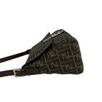 Fendi Mamma Bucket Zucca FF Pattern Canvas Leather Shoulder Bag Tote Brown — view 5