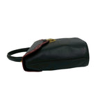 Saint Laurent Cutout Leather 2-Way Shoulder Bag Black — view 5