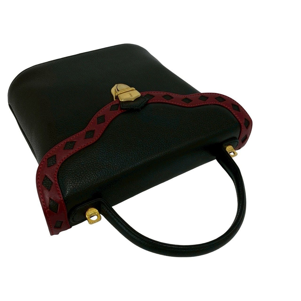 Saint Laurent Cutout Leather 2-Way Shoulder Bag Black — view 4