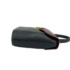 Saint Laurent Cutout Leather 2-Way Shoulder Bag Black — view 6