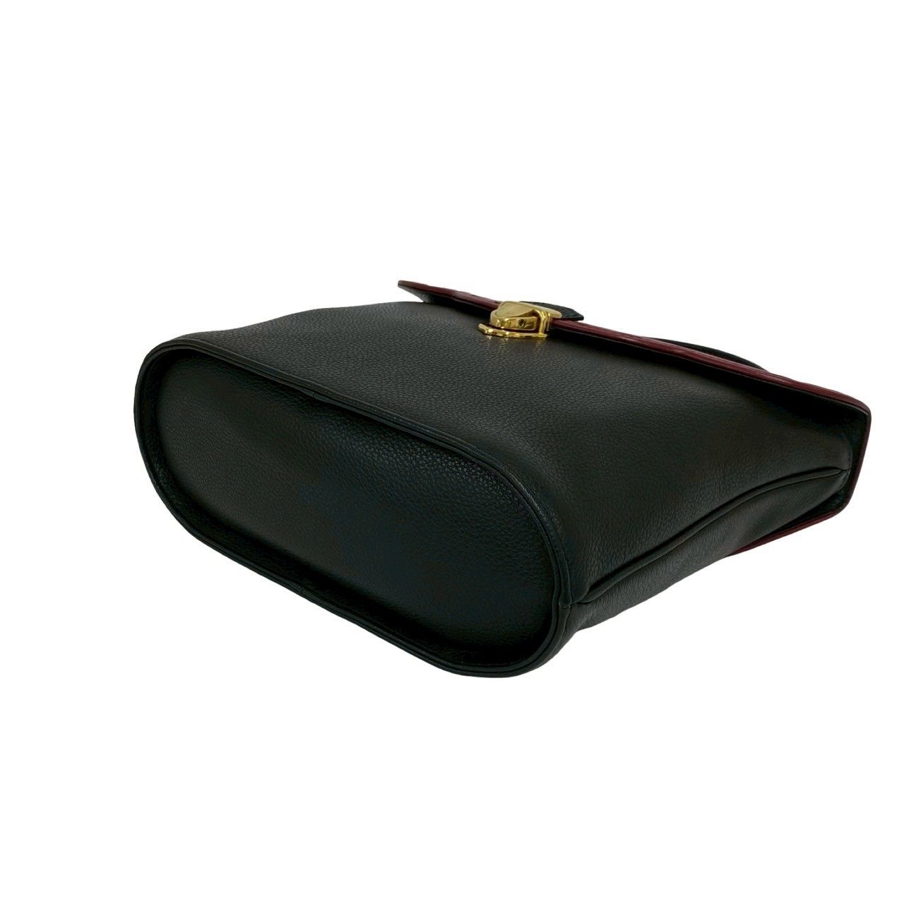 Saint Laurent Cutout Leather 2-Way Shoulder Bag Black — view 8