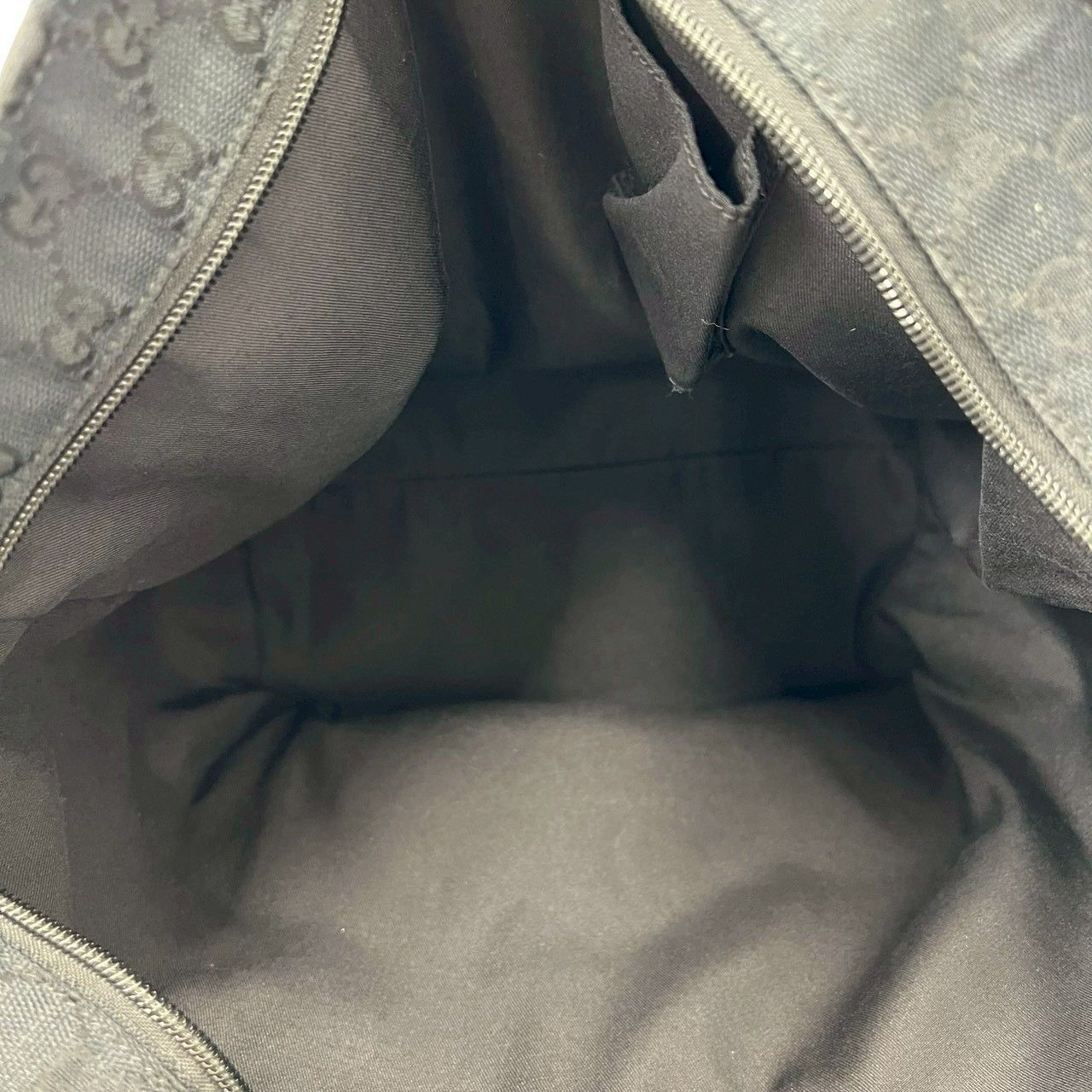 Gucci Sherry Line GG Canvas Leather Tote Business Black — view 9