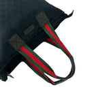 Gucci Sherry Line GG Canvas Leather Tote Business Black — view 4