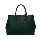 Prada Leather 2-Way Shoulder Bag Tote Green — view 2
