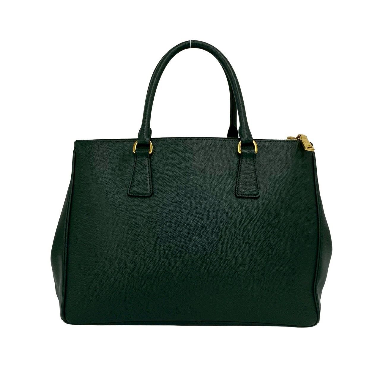 Prada Leather 2-Way Shoulder Bag Tote Green — view 2