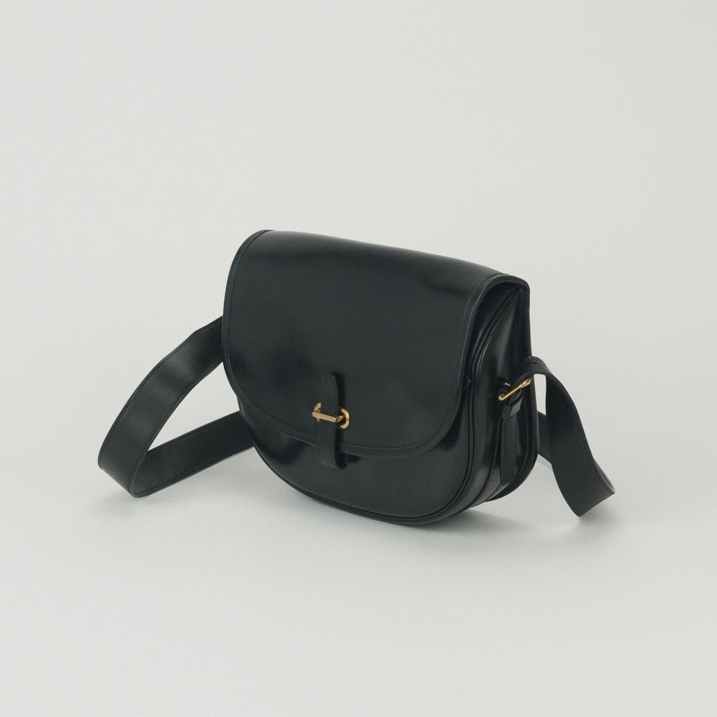 Hermes Balle de Golf Shoulder Bag Box Calf Noir Black Gold — view 2