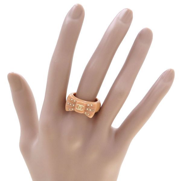 Chanel Ribbon Ring Orange — view 7